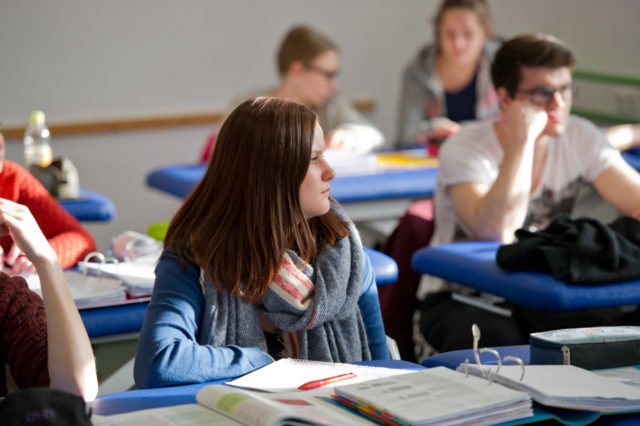 Unterricht in der Bildungsakademie für Therapieberufe. (Foto: René Golz)